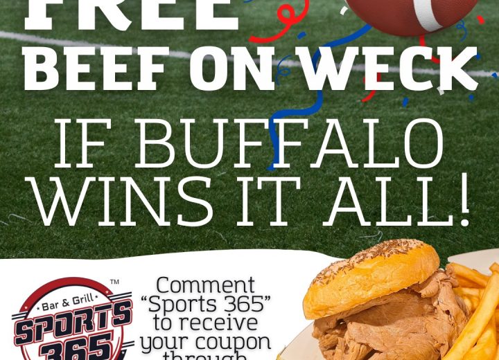 FREE Beef on Weck from Sports 365